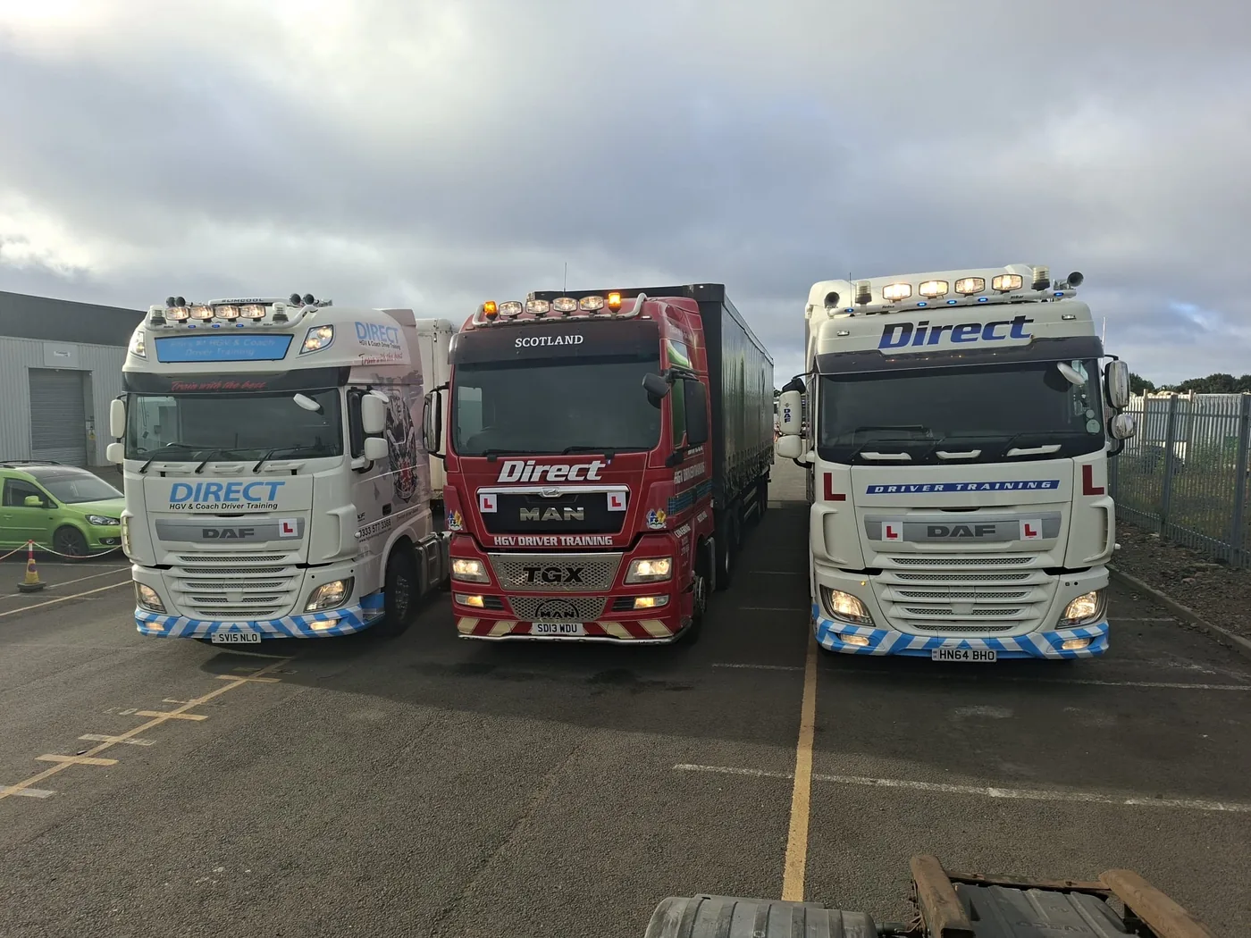 Direct HGV training fleet — DAF and MAN trucks